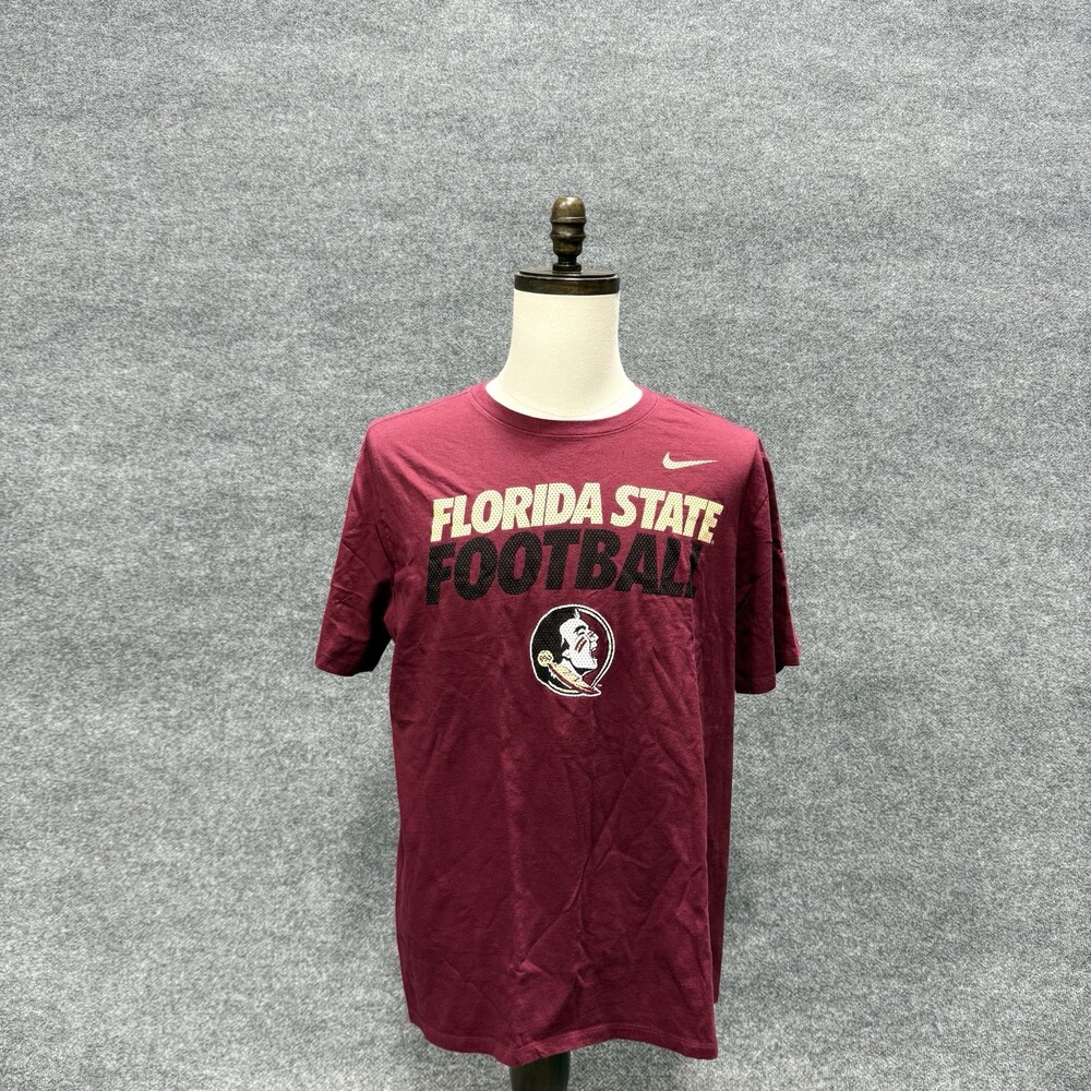 Nike Florida State Seminoles Football T Shirt Mens XL Garnet FSU NCAA Graphic